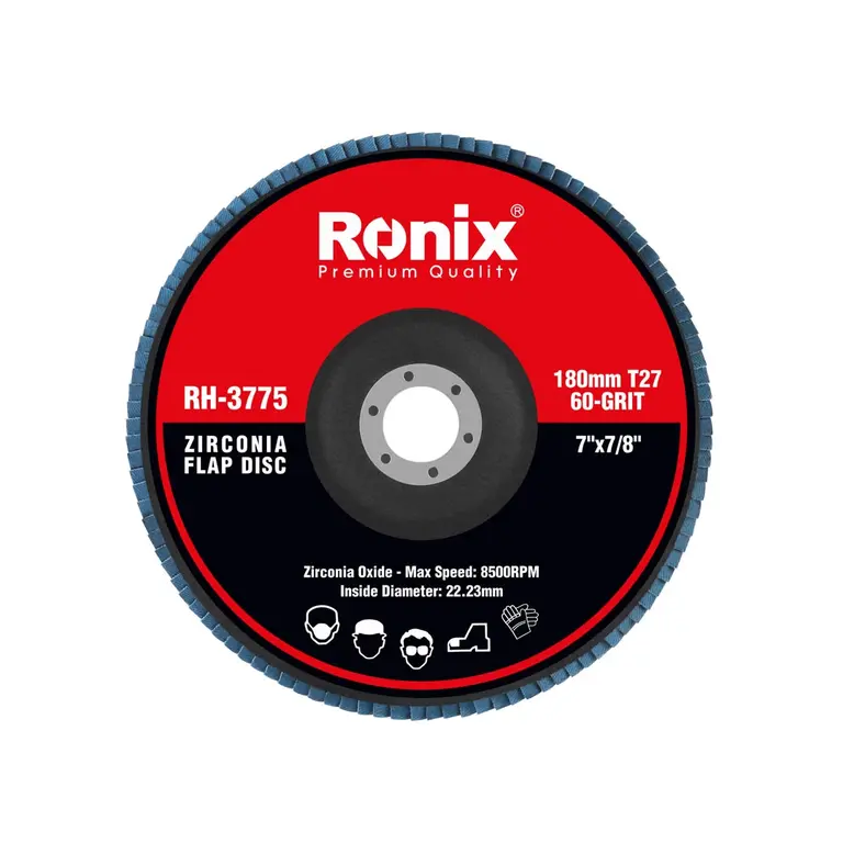 Disco Flappy 180mm P60 Para Desbaste Ronix RH-3775